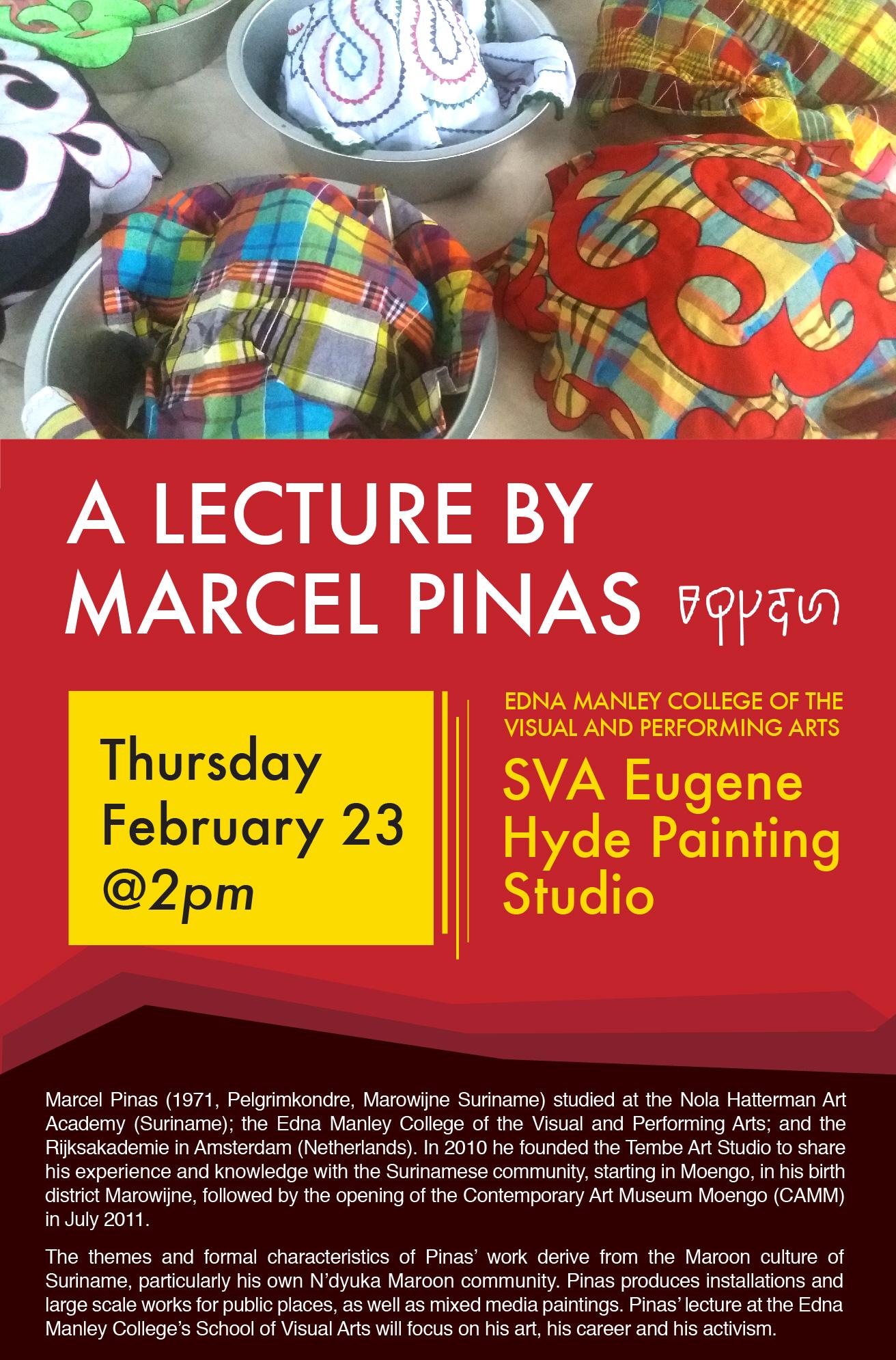 Marcel Pinas Lecture at EMC - Jamaica Biennial 2017