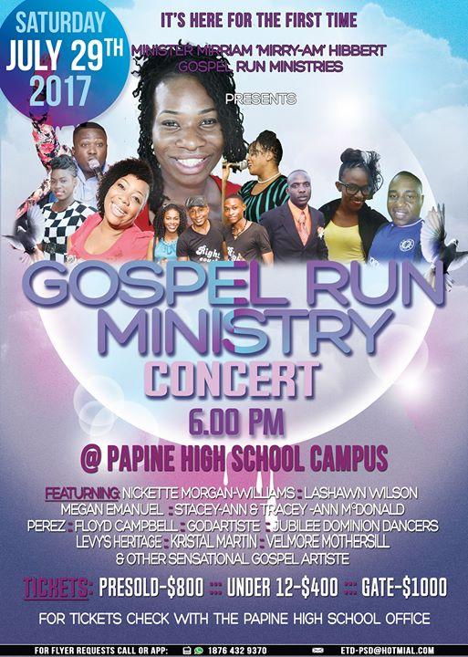 Mirriam "Mirry-Am" Hibbert Gospel Run Ministry Concert