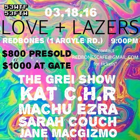 LOVE + LAZERS