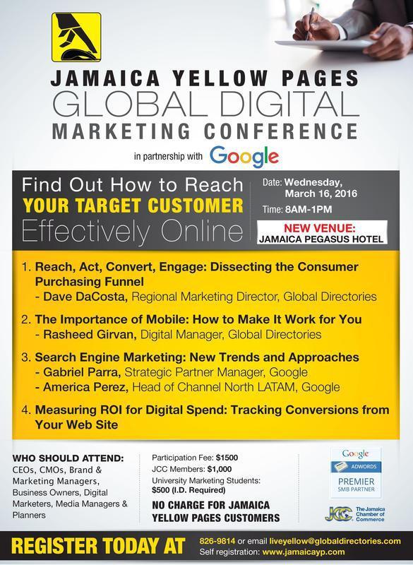 Jamaica Yellow Pages Digital Marketing Conference