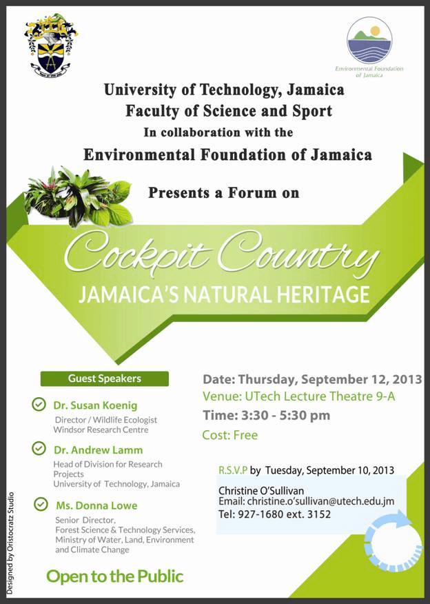 Cockpit Country, Jamaica's Natural  Heritage