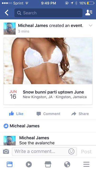 Snow bunni parti uptown June 