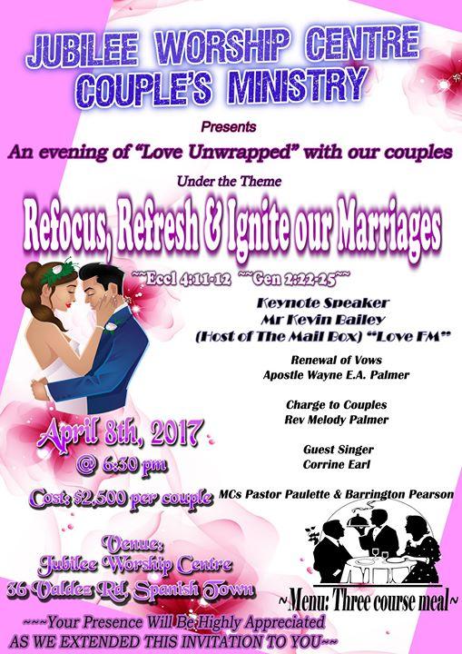 Jubilee Worship Centre- Couples Ministry